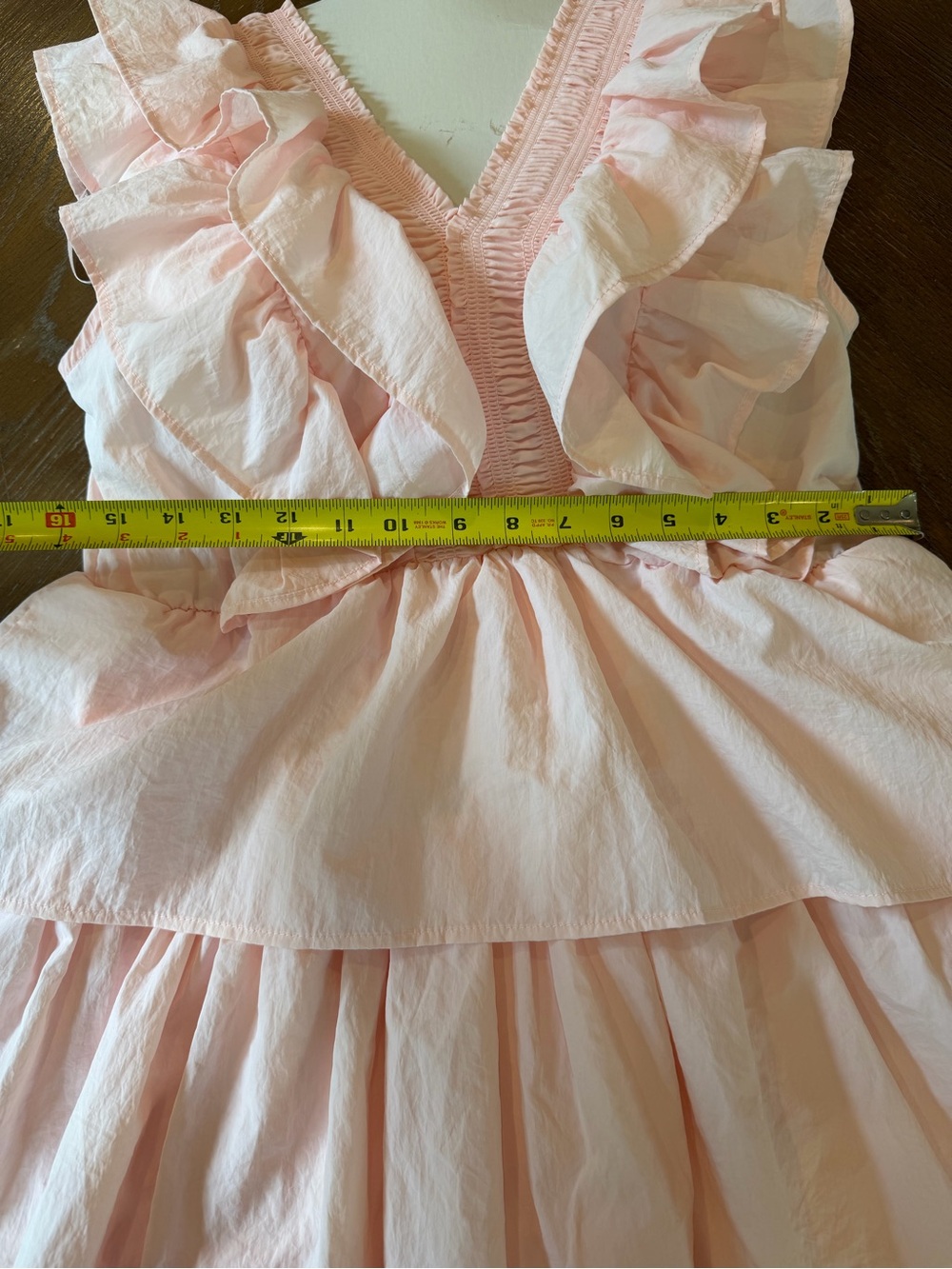 Simply Southern Pale Pink Tiered Ruffle Dress - Picture 7 of 12